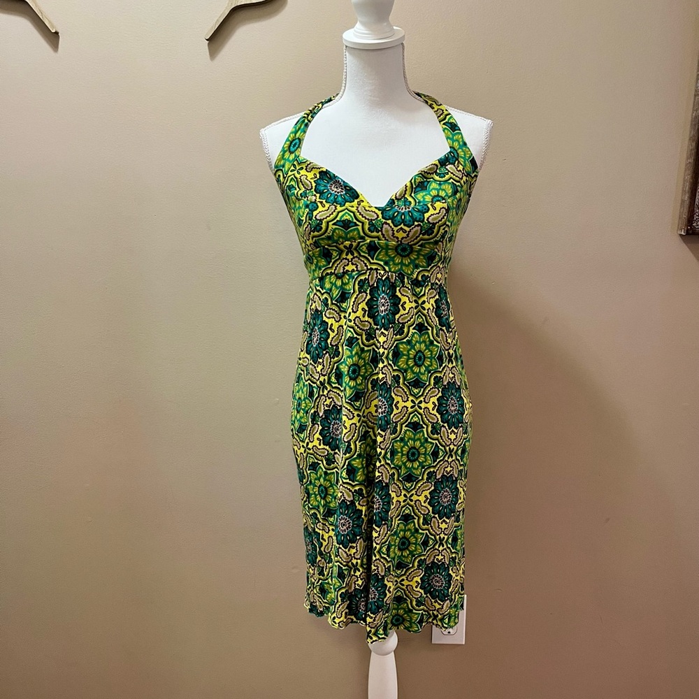 t-bags Los Angeles Floral Halter Dress Size Small